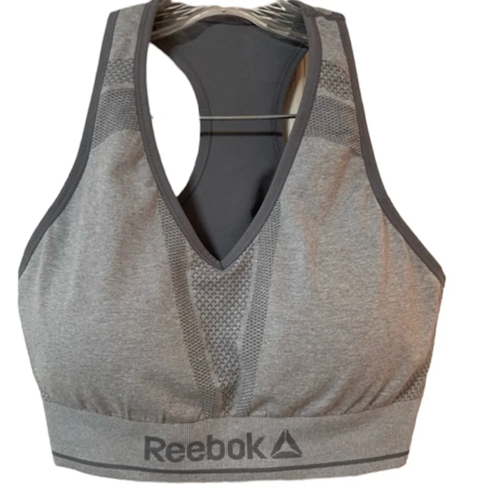 NWOT: Reebok Womens Medium Support Key Seamless Sports Bra Size Large